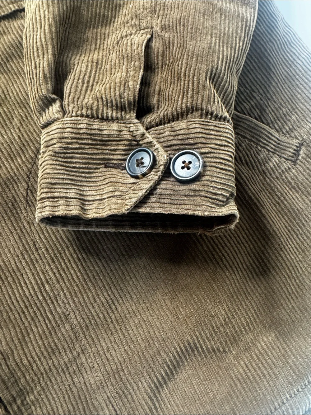 Men's Brown Corduroy Jacket with Shearling Collar